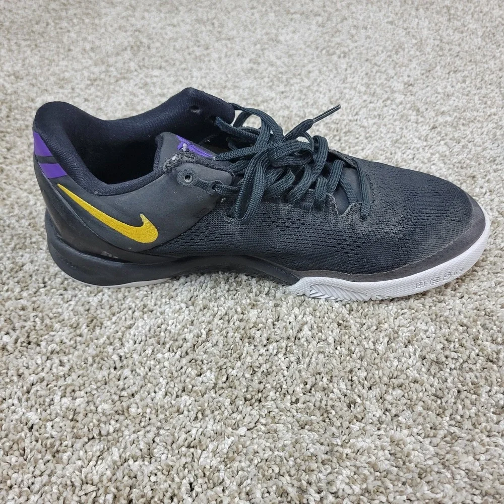 Nike Kobe 8 VIII Protro Lakers Away Size 6Y Black Athletic‎ Basketball Shoes